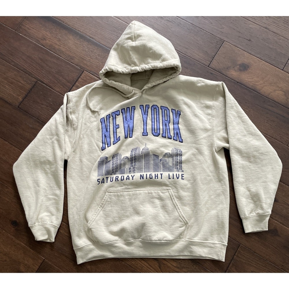 NY Saturday Night Skyline Universal SNL Sweatshirt Men's Unisex Putty L